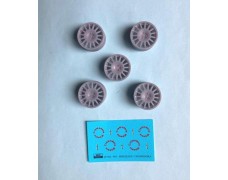 Wheels – Cromodora ( tarmac ) 3D print / 5 pcs for Escort RS Cosworth 1/24